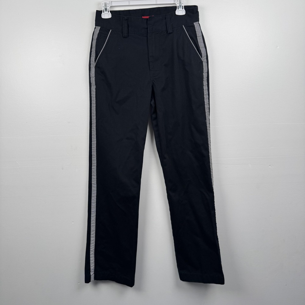 Tesla Pants Womens 6x32 (29x30) Black Reflective Stripe Work Uniform TSLAB8419R